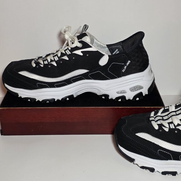 Skechers D'Lites 150030W Slip Ins Air Cooled Memory Foam Shoes Womens 8.5 WIDE - Picture 4 of 16